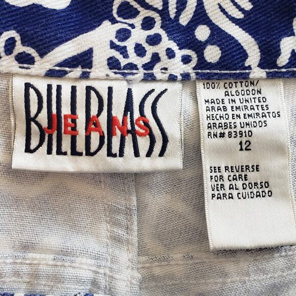 Bill Blass Floral High Waisted Mom Shorts Vintage 90s Size 12 - Picture 9 of 12